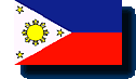 Staatsflagge Philippinen / Philippines ( Pilipinas ) / .ph