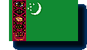 Staatsflagge Turkmenistan / .tm
