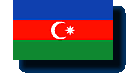 Staatsflagge Aserbeidschan / Azerbaijan /.az