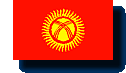 Staatsflagge Kirgisistan / Kyrgyzstan / .kg