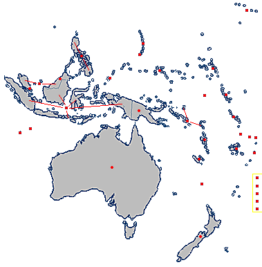 Webcams in Ozeanien / Australien : Hawaii - Honolulu, Marshallinseln - Dalap-Uliga-Darrit, Mikronesien - Kolonia, Kiribati - Bairiki, Tuvalu - Vaiaku, Nauru - Yaren, Tonga - Nuku'alofa, Fidschi - Suva, Vanuatu - Port Vila, Neukaledonien - Noumea, Salomonen - Honiara, Palau - Koror, Philippinen - Manila, Malaysia - Kuala Lumpur, Brunei - Bandar Seri Begawan, Indonesien - Jakarta, Singapur - Singapore, Papua Neuguinea - Port Moresby, Neuseeland - Wellington, Australien - Canberra